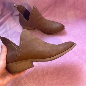 Leather booties